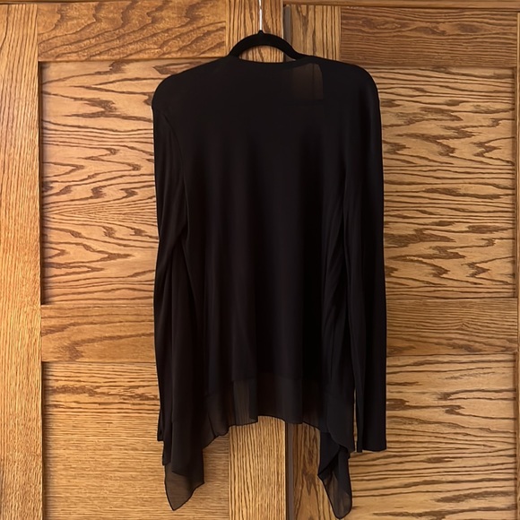 Ana Black Cardigan Top, Size Medium - Picture 3 of 5